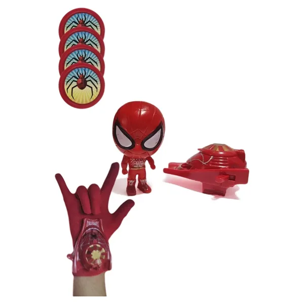 9 cm Spiderman Pop Figür Taso Atan Eldiven Spiderman Figür Set Pop Örümcek Adam Taso Eldiven