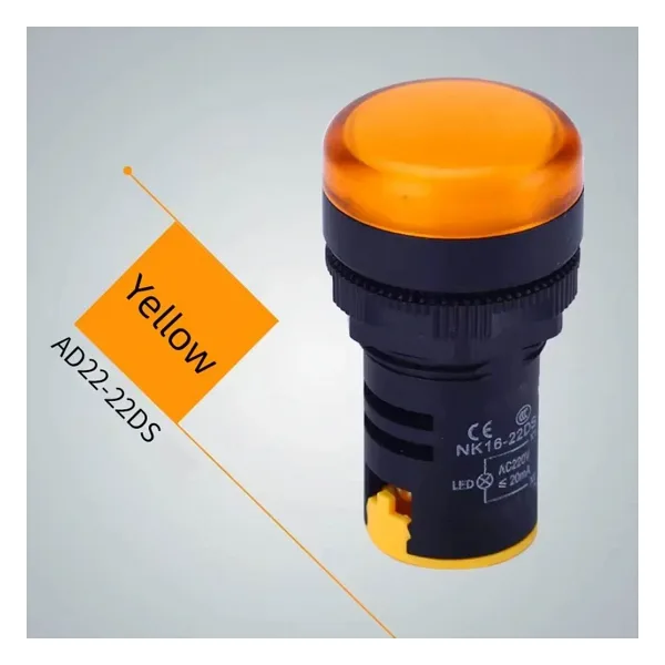 AD22-22DS 22MM Sinyal Lambası Sarı 220V