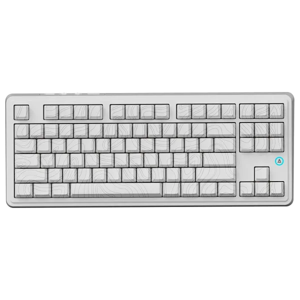 Ajazz AK870 Plus Beyaz RGB TKL Avocado Switch Kablolu/Kablosuz Oyuncu Klavyesi
