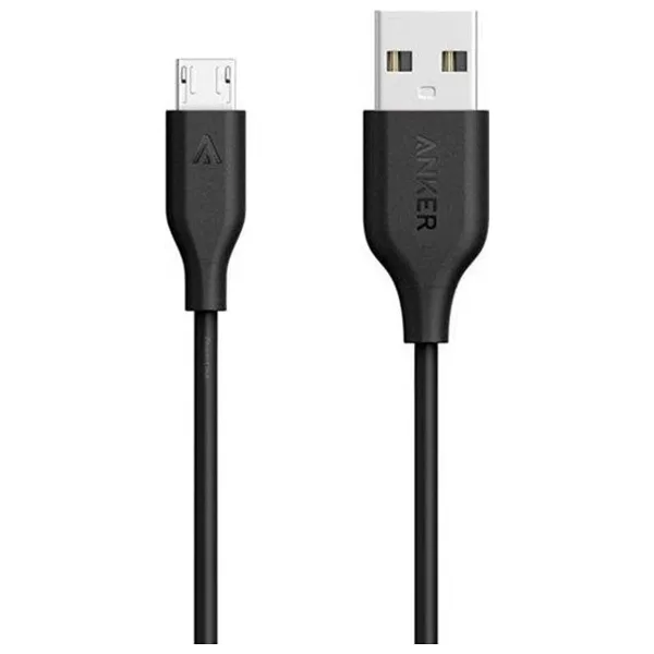 Anker PowerLine Micro USB Şarj/ Data Kablosu 0.9 Metre - Siyah -