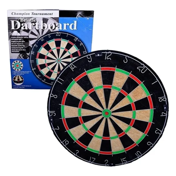 Avessa Domuz Kılı Dart Tahtası Profesyonel Dart Seti 6 Adet Ok Dart-200