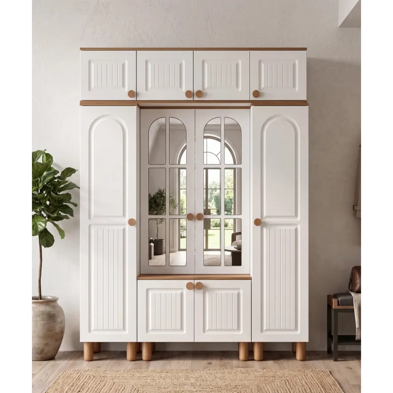 Avm 24 Ücretsiz Montaj-%100 MDF-Aytaşı-Bohem Begonya Aynalı Portmanto