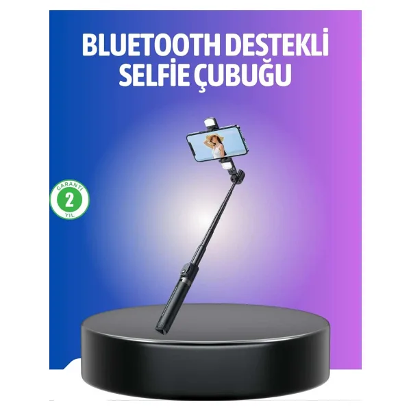 Bluetooth Selfie Çubuğu - Uzaktan Kumandalı