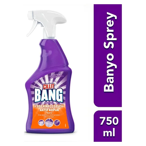 Cillit Bang 750 ml Kireç Sökücü Sprey Banyo Temizleyici
