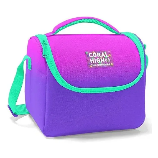 Coral High 11762 Pembe Mor Renk Geçişli Termoslu Beslenme Çantası