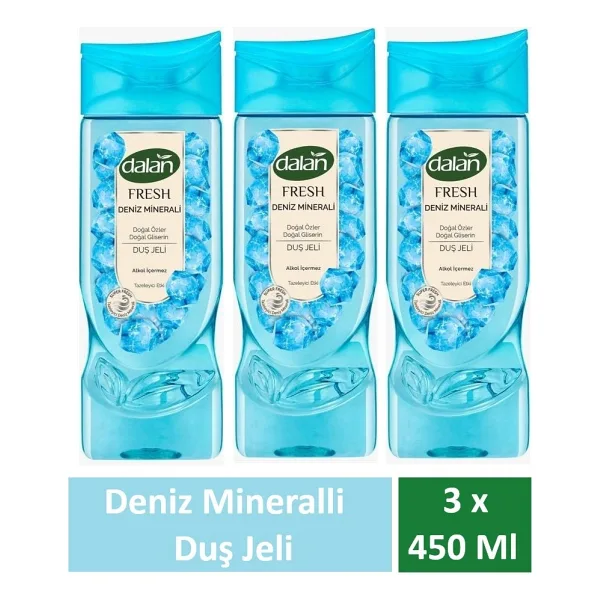 Dalan Duş Jeli Fresh Deniz Minerali 450 Ml X 3 Adet