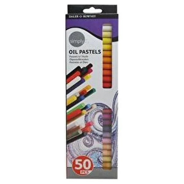 Daler-Rowney Simply 50'li Yağlı Pastel Boya