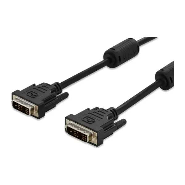 Digitus DVI-D Bağlantı Kablosu, DVI-D (18+1) Erkek - DVI-D (18+1) Erkek, 2x Ferrite Kömürlü, 3 metre