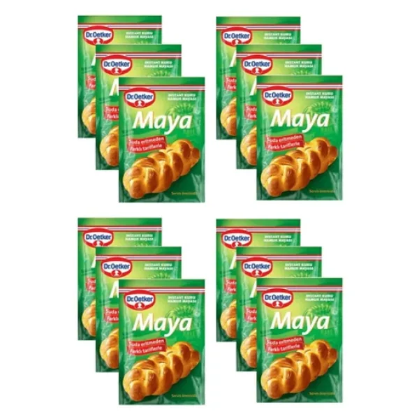 Dr. Oetker Instant Kuru Maya 10 gr X 12 Paket