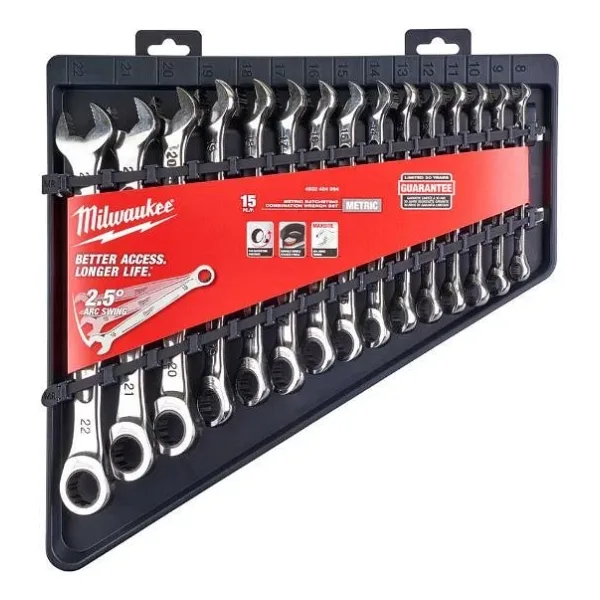 Einhell Milwaukee Kombine Cırcırlı Anahtar Seti 15 Parça