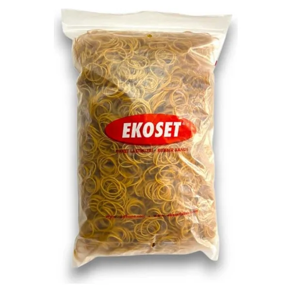 Ekoset Kauçuk Paket Ambalaj Para Lastiği 40'lık 1 Kg 40mm