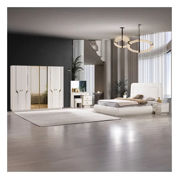 Eymense Elegance 6 Kapaklı Yatak Odası Takımı MDFLAM Gövde Membran Kapak