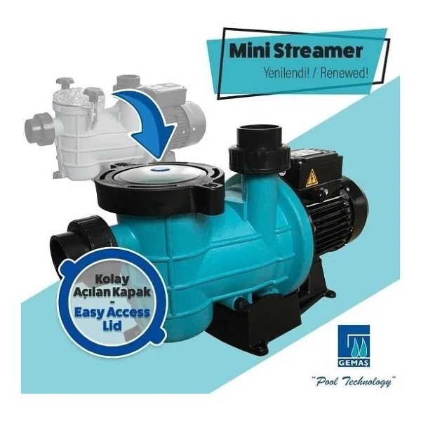 Havuz Pompası Streamer Mini 1,5 Hp 220 Volt