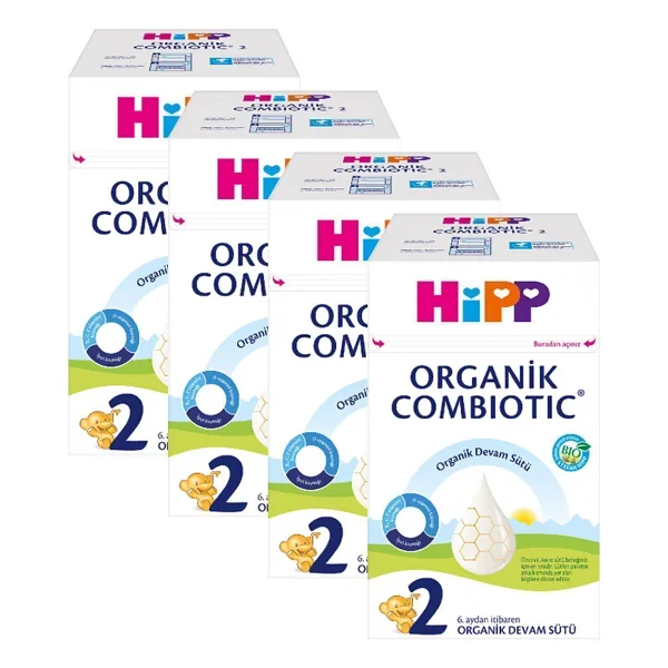 Hipp Organik Combiotic 2 Devam Sütü 600 gr 4 Adet