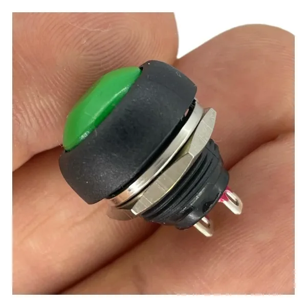 IC-184 Yeşil Plastik Push Buton 12mm PBS-33B