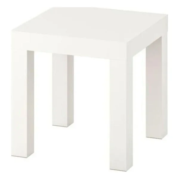 IKEA Lack Mini Yan Sehpa Masa Parlak Cila Beyaz 35x35cm