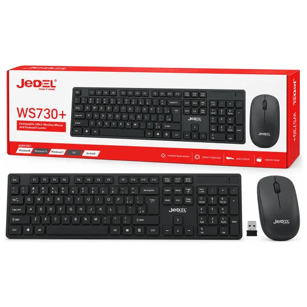 JeDEL WS730+ Kablosuz Klavye & Mouse Seti