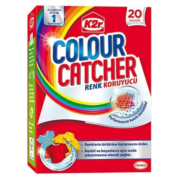 K2r Colour Catcher Renk Koruyucu Mendil 20'li