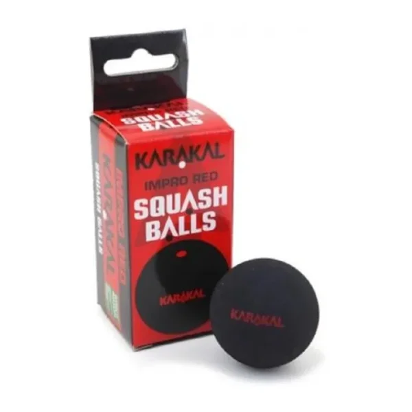 Karakal Kırmızı Noktalı 2'li Squash Topu