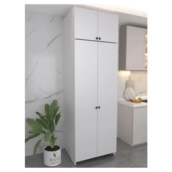 Kenzlife Buzdolabı Derin Dondurucu Dolabı Modülü Grönland Beyaz 240x080x70 Kapaklı Arkalıksız