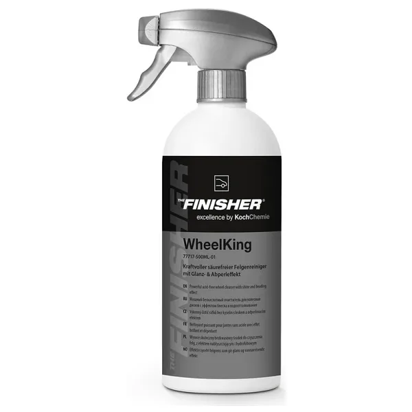 Koch Chemie The Finisher Wheelking Demir Tozu, Jant Temizleyici ve Parlatıcı 500 ml Asitsiz Renk Değiştiren Profesyonel Jant Temizleyici
