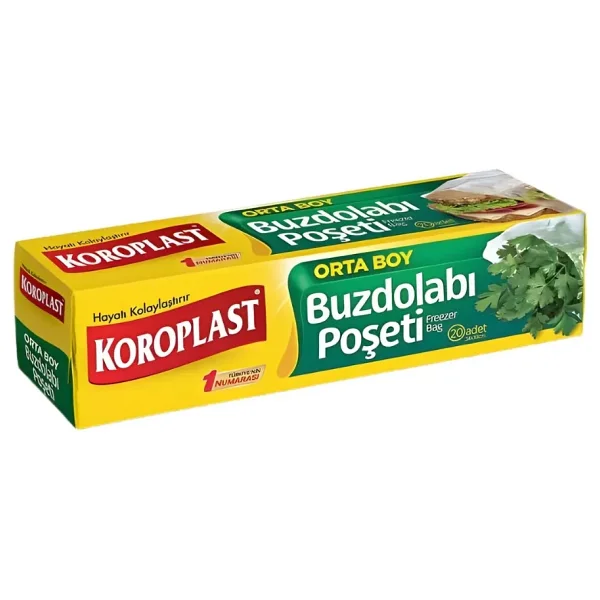 Koroplast Orta Boy Buzdolabı Poşeti 20'li