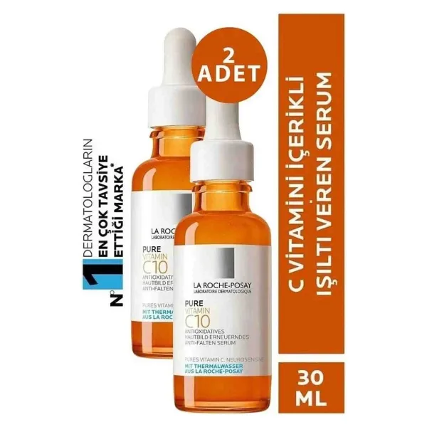 La Roche-Posay Pure Vitamin C10 Işıltı Veren Serum 2 x 30 ML