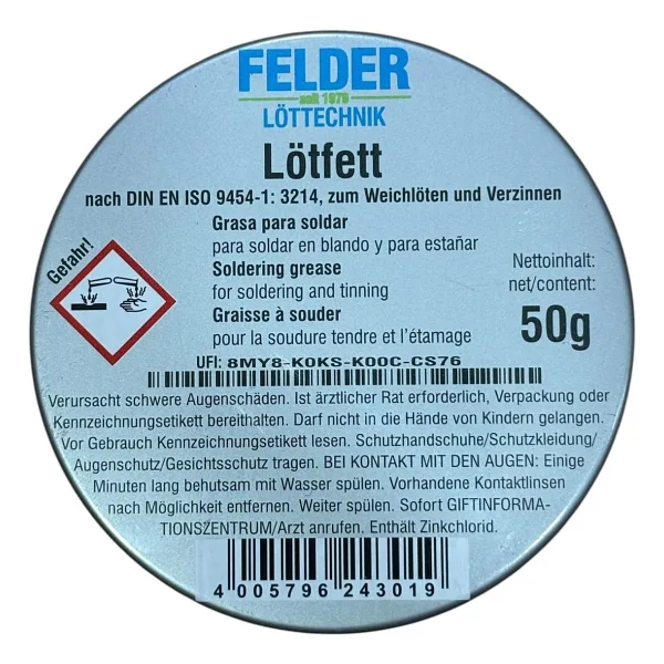 Lehim Pastası Lötfett 50Gr