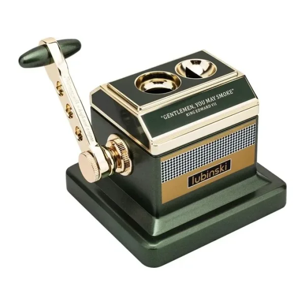 Lubinski Vintage Special Edt. Metal Masa Puro Kesici Giyotin Double Cutter Yeşil