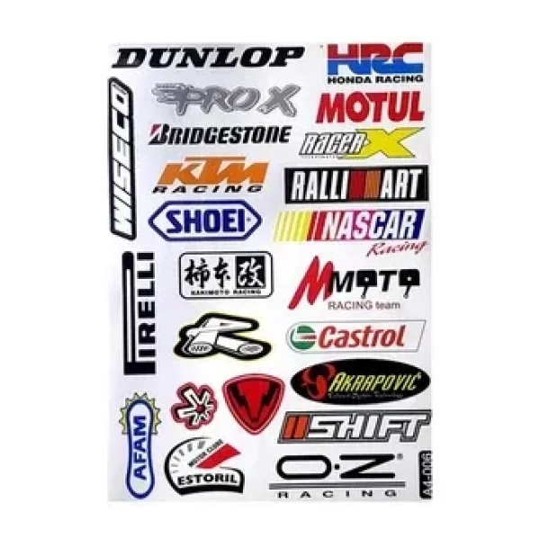 Motosiklet Karma Sticker (Etiket) Seti