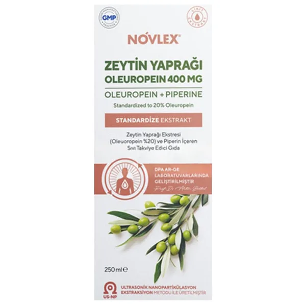 Novlex Zeytin Yaprağı ve Piperin Ekstraktı 250 gr