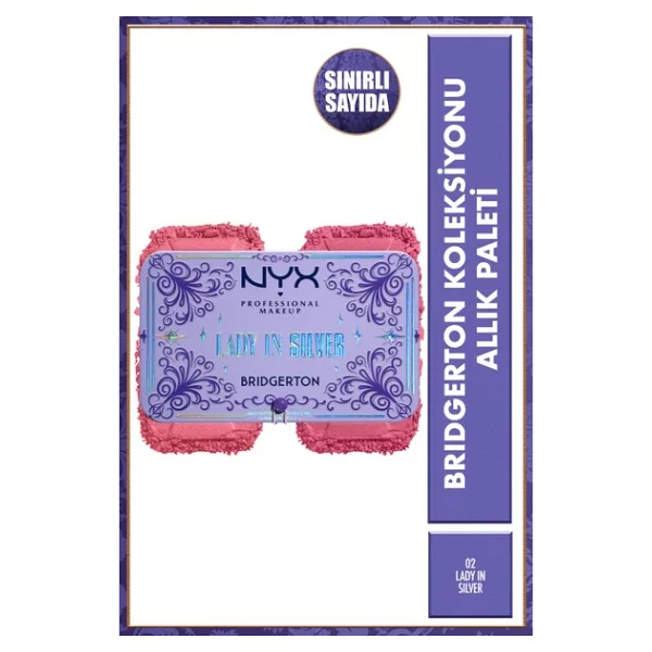 NYX Professional Makeup Bridgerton 02 Lady In Silver Allık Paleti