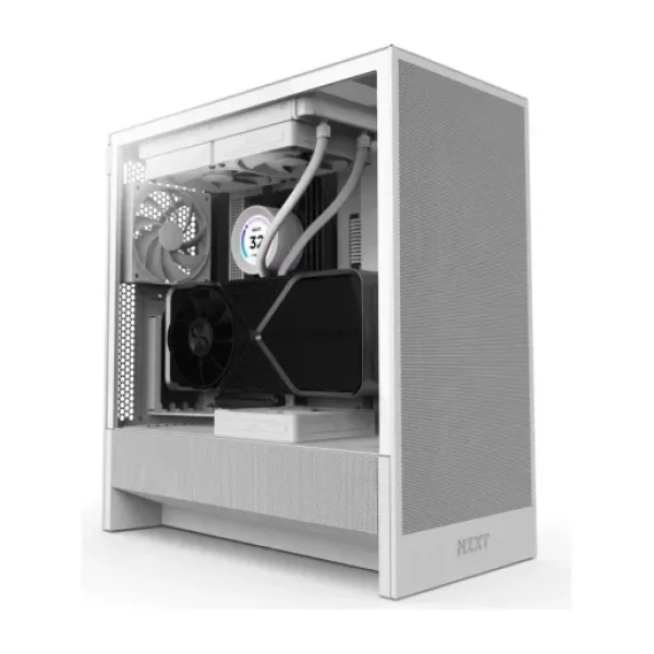 NZXT H5 Flow 2024 CC-H52FW-01 Fanlı Beyaz ATX Oyuncu Kasası