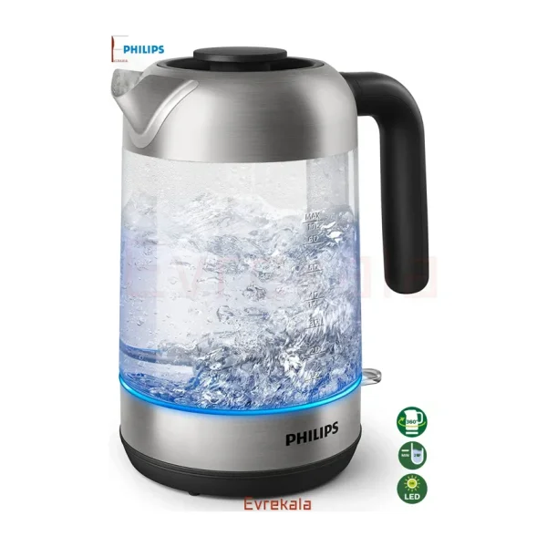 Philips Evrekala Shop Cam Su Isıtıcı Philips Glass Kettle -Yetkili Evrekala- 1.7 Lt Yeni Seri Özel Cam