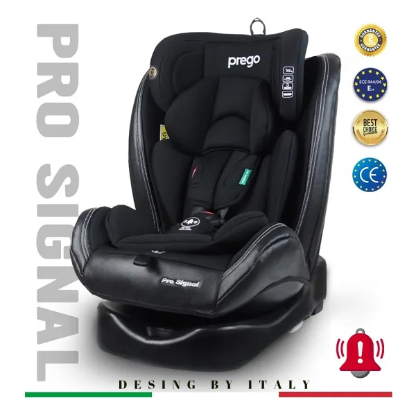 Prego Profix Pro Signal 360 Derece Dönebilen Isofixli Siyah 0-36 kg Oto Koltuğu
