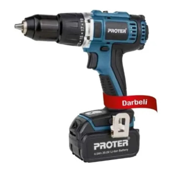 Proter PST 540 BL 20 V Çift Akülü Kömürsüz Darbeli Matkap