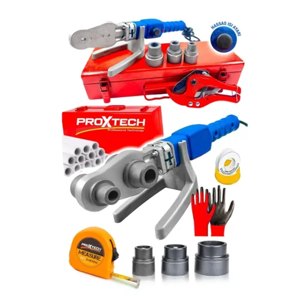 Proxtech Full Takım Premium Kalite Pprc Metal Çanta Plastik Boru Kaynak Prc Mini Makina Seti