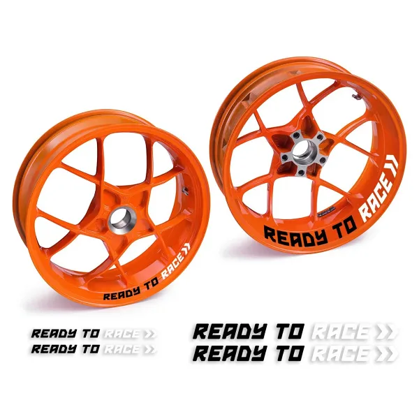 SA Printpro Ktm Motosiklet Jant Şeridi, Ready To Race, Ktm Duke Jant Içi Sticker Etiket