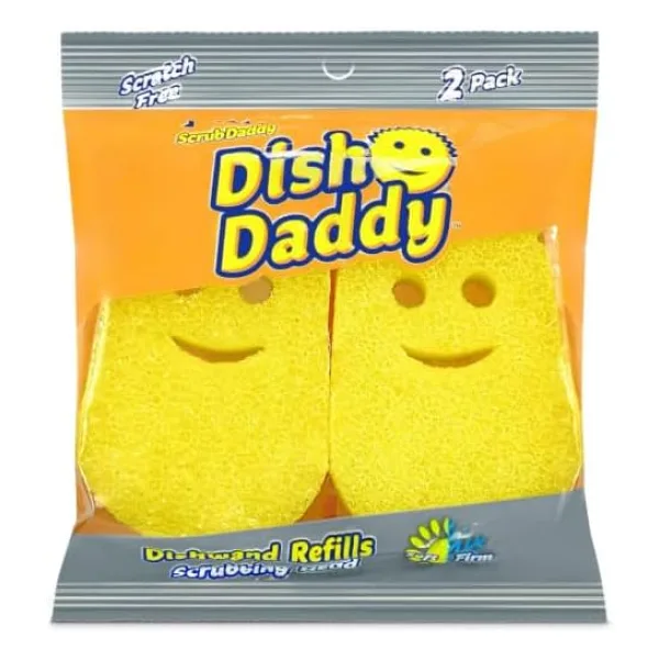 Scrub Daddy Dish Daddy Refills (2 Adet) Sarı, Pembe