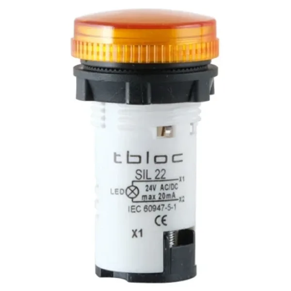 Tbloc SIL22-220 Sarı Sinyal Lambası Led 220V