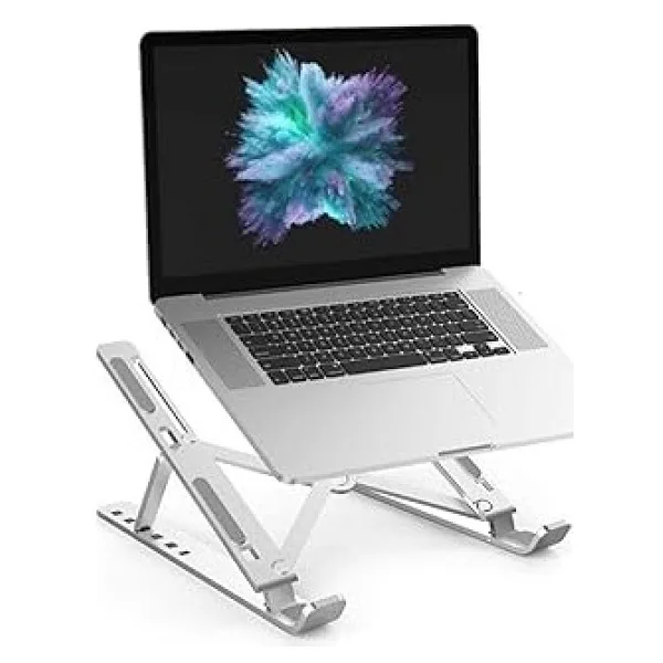teknosepetim Macbook Laptop Bilgisayar Standı Notebook Özel Yükseltici Stand Tablet Tutucu Ayarlı Metal
