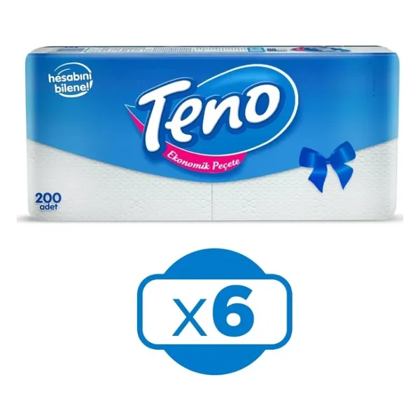 Teno Peçete 200'lü x 6 Adet