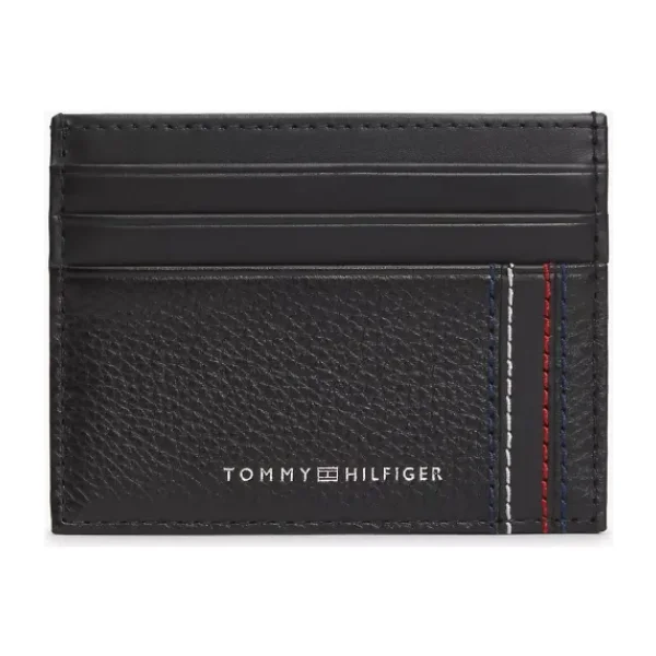 Tommy Hilfiger Erkek Kart Bölmeli Deri Siyah Cüzdan AM0AM14228-BDS