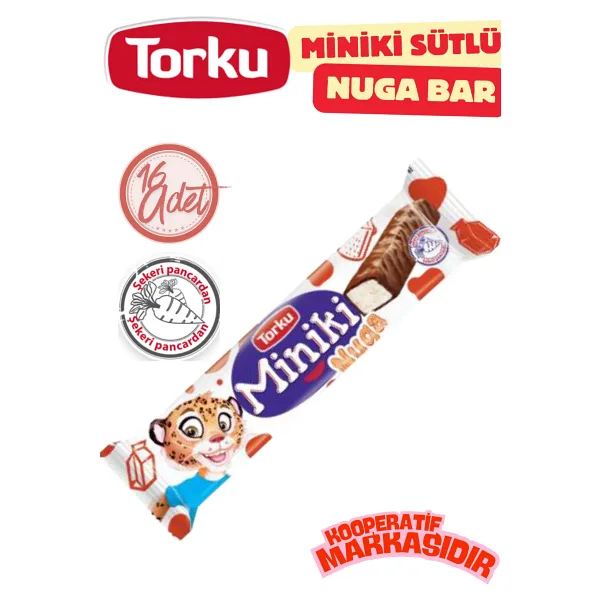 Torku Miniki Sütlü Nuga Bar 25 G x 16 Adet