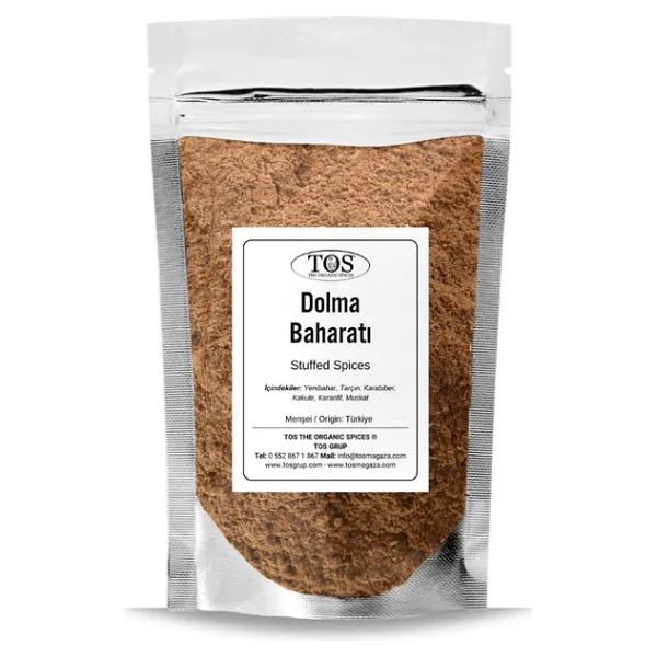 TOS The Organic Spices Dolma Baharatı 250 gr Dolma Spice Blend - Premium Quality Baharat Karışımı