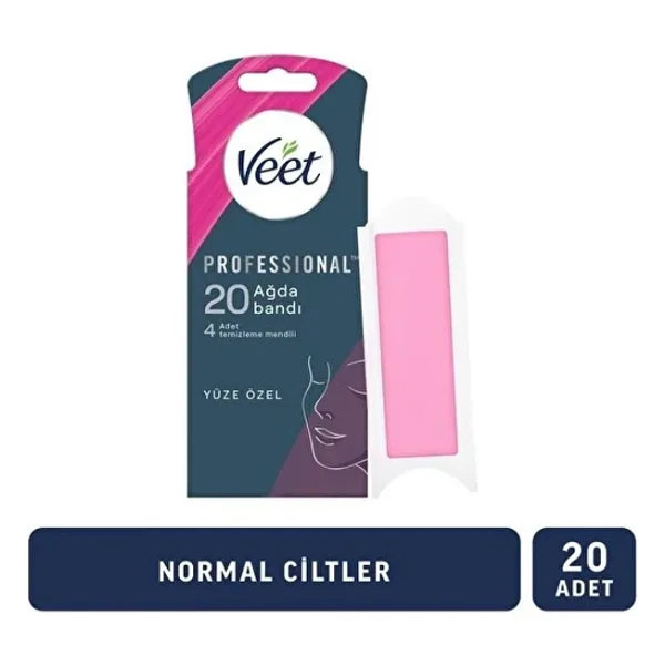 Veet Professıonal Normal Ciltler İçin Yüz Ağda Bandı 20'Li 3 Adet