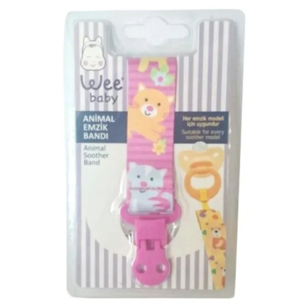 Wee Baby 909 Animal Pembe Emzik Bandı