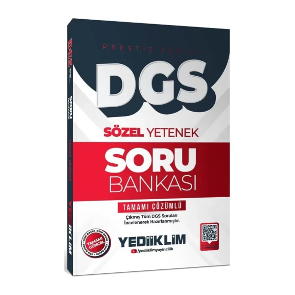 Yediiklim 2026 Dgs Prestij Serisi Sözel Yetenek Tamamı Çözümlü Soru Bankası