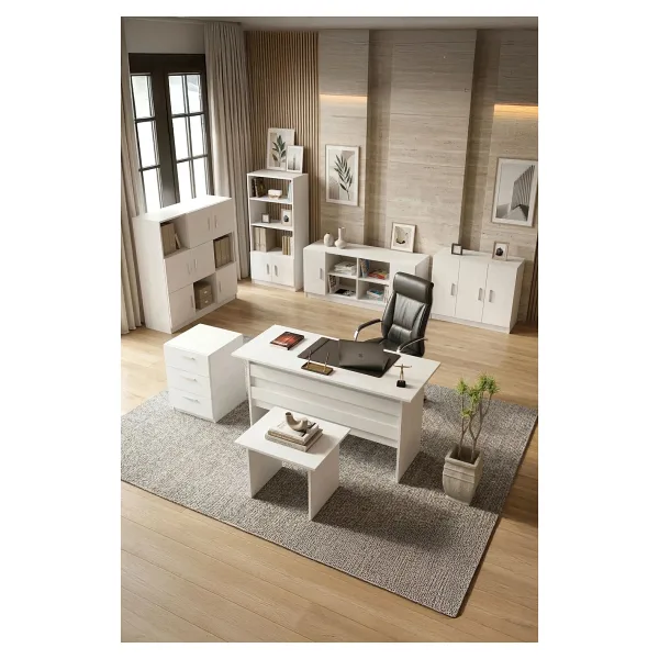 Yurudesign Vario ABCDEFG Ofis Büro Masa Takımı 3 Renk - Beyaz