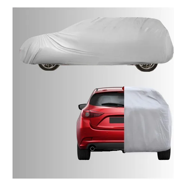 Araba Brandası, Oto Örtüsü, Araba Çadırı (Gri, Hatchback araba uzunluğu 3.75m-4.15m arası (M))